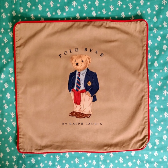 polo bear pillow case